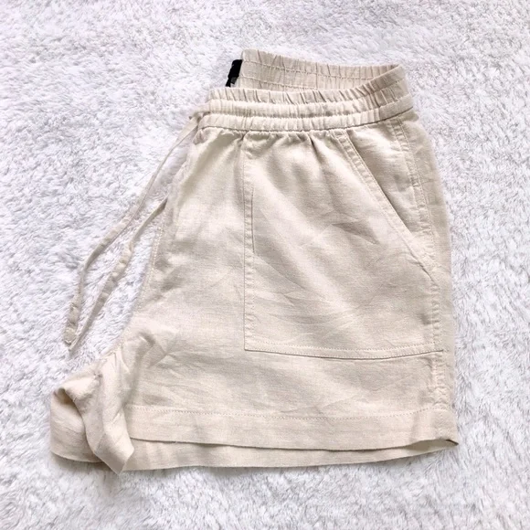 J. Crew Linen-Blend Drawstring Shorts - Picture 2 of 9